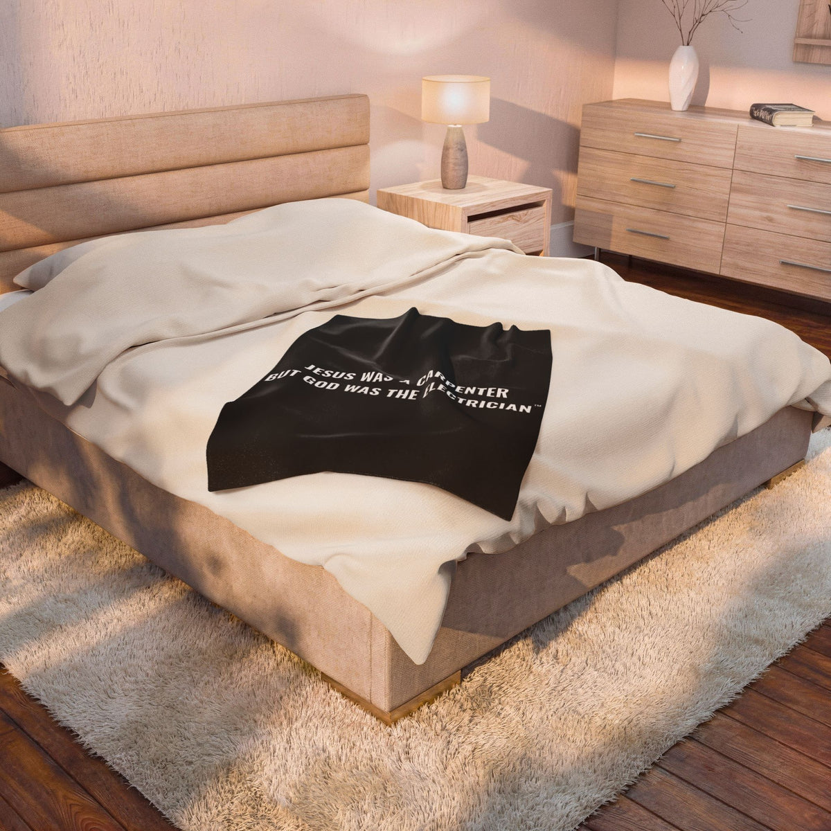 Carpenter & Electrician Plush Blanket
