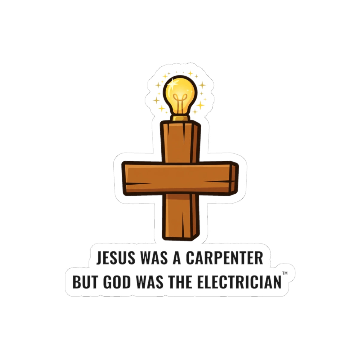 Carpenter & Electrician Vinyl Sticker