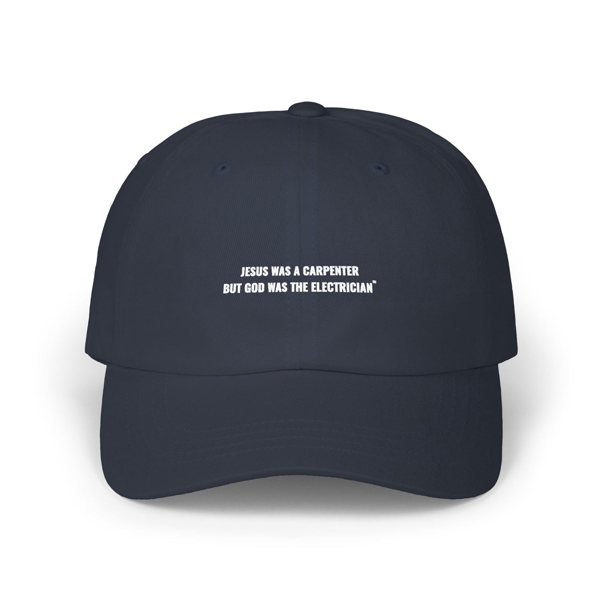Carpenter & Electrician Dad Cap — Slogan