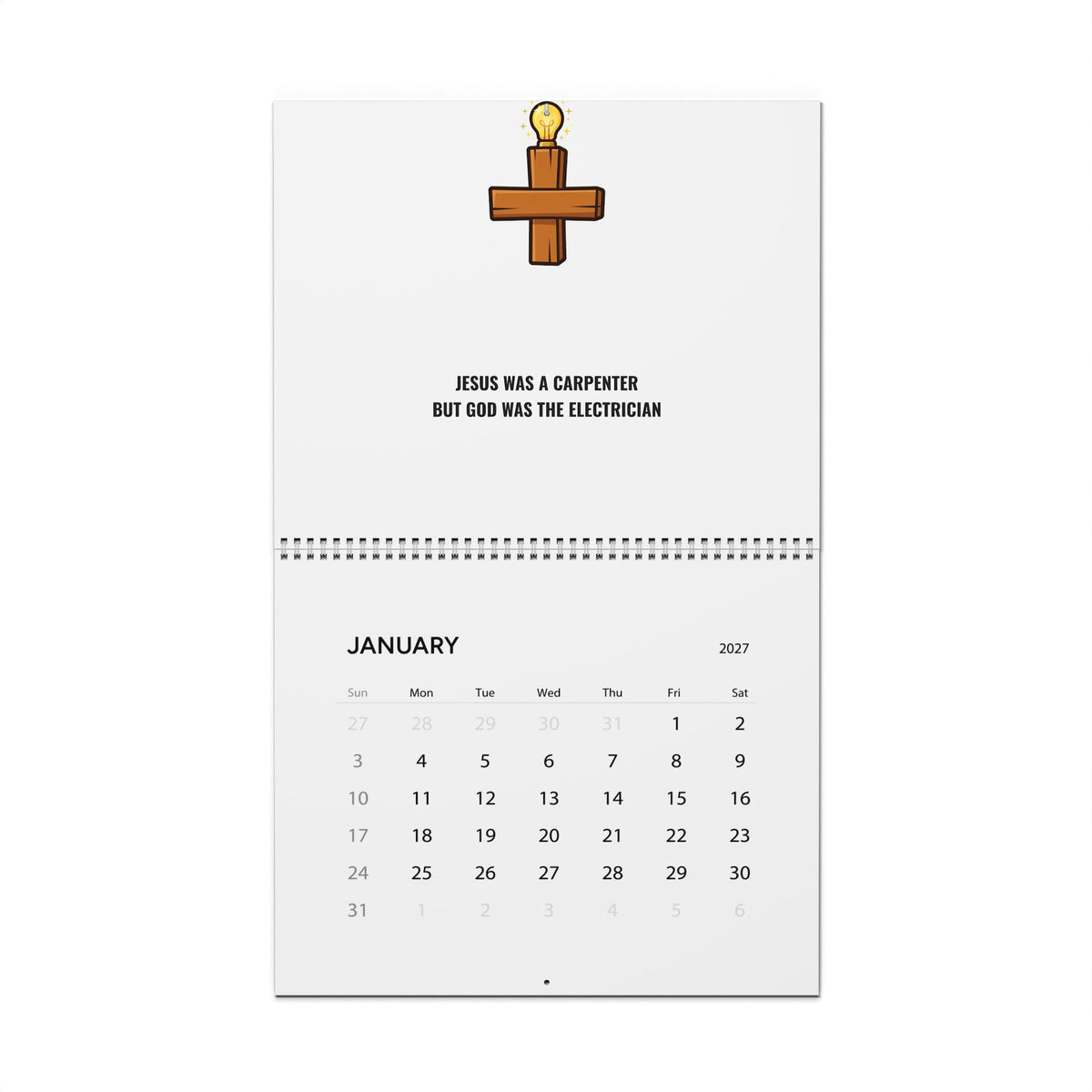 Carpenter & Electrician 2027 Wall Calendar