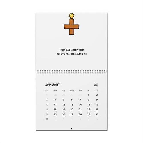 Carpenter & Electrician 2027 Wall Calendar