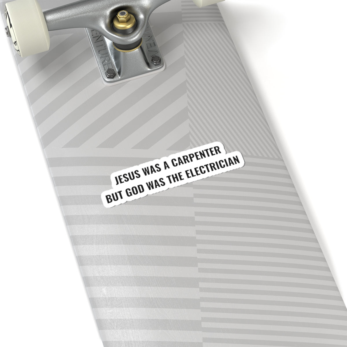 Carpenter & Electrician Slogan Sticker