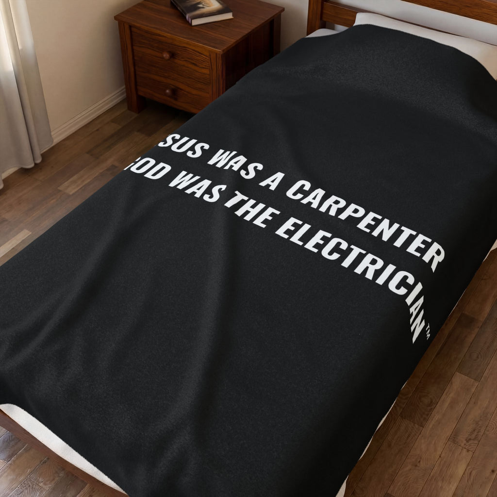 Carpenter & Electrician Plush Blanket