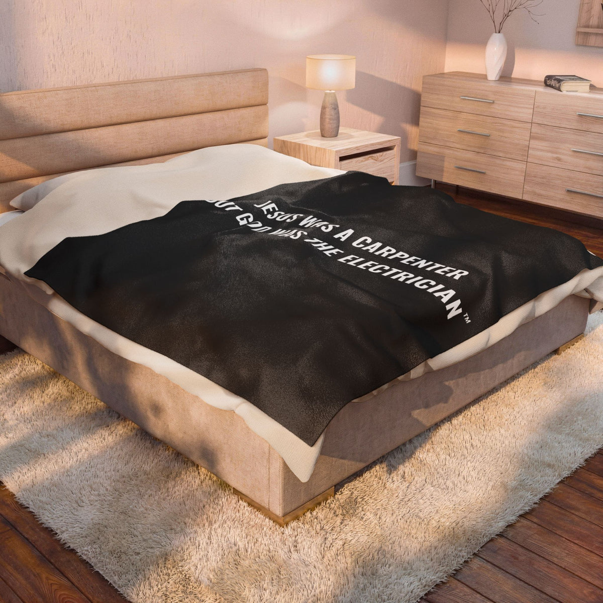 Carpenter & Electrician Plush Blanket