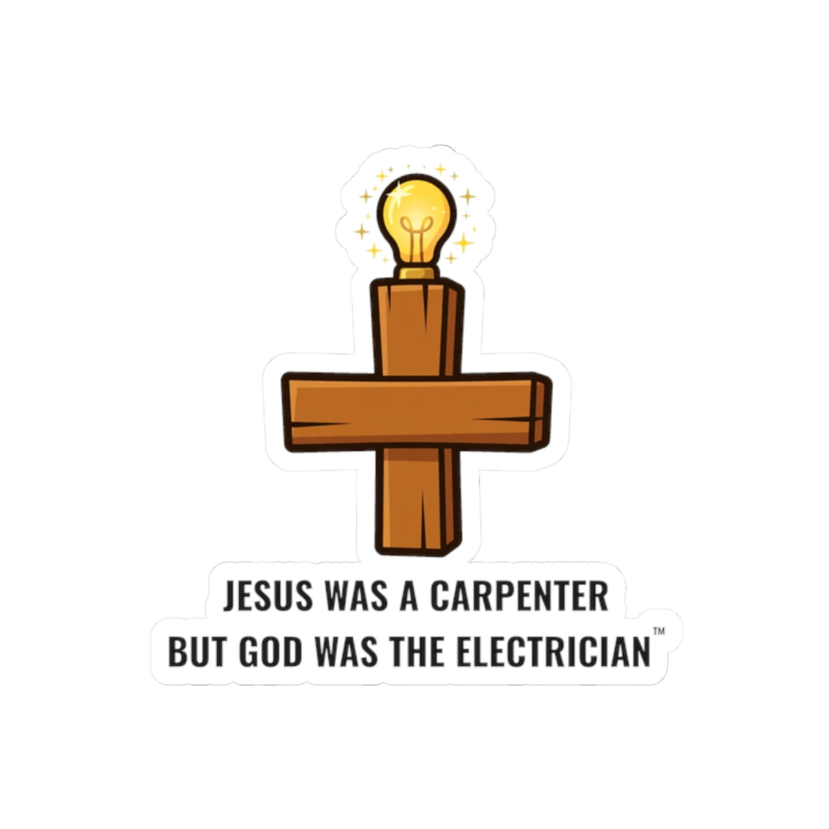 Carpenter & Electrician Vinyl Sticker