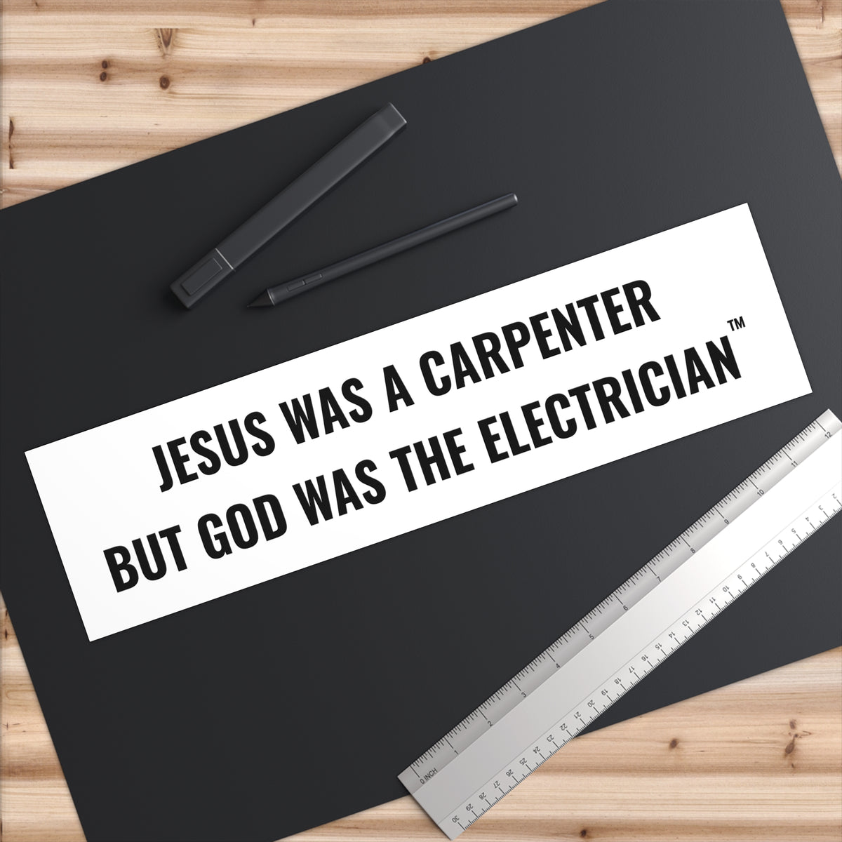 Carpenter & Electrician Bumper Sticker