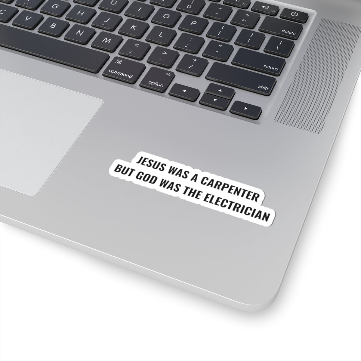 Carpenter & Electrician Slogan Sticker