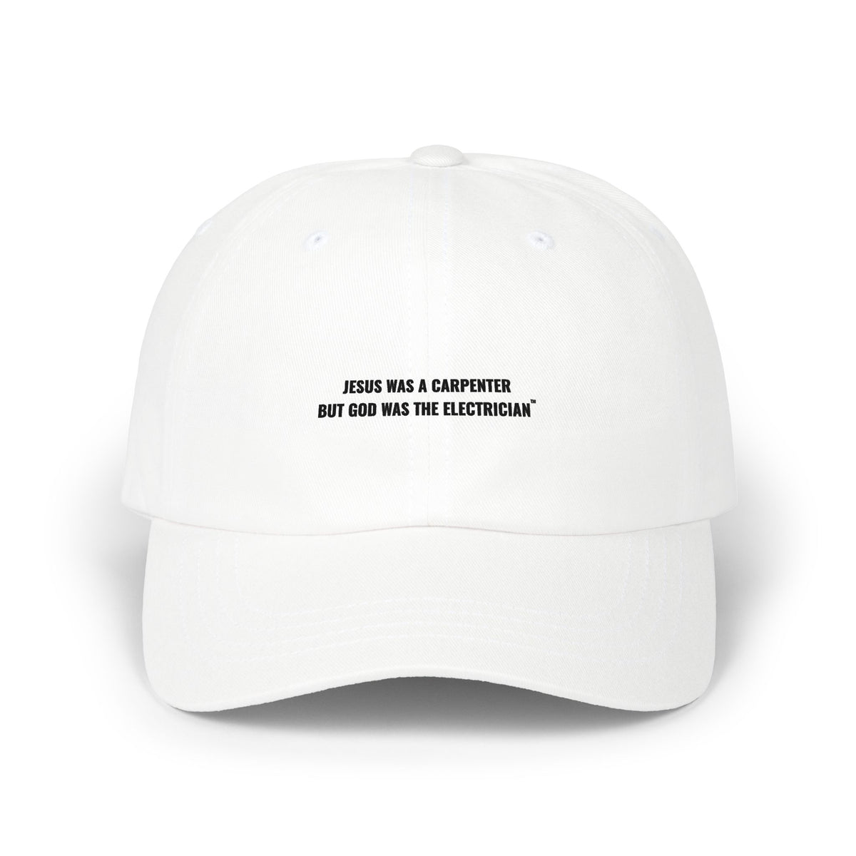 Carpenter & Electrician Dad Cap — Slogan