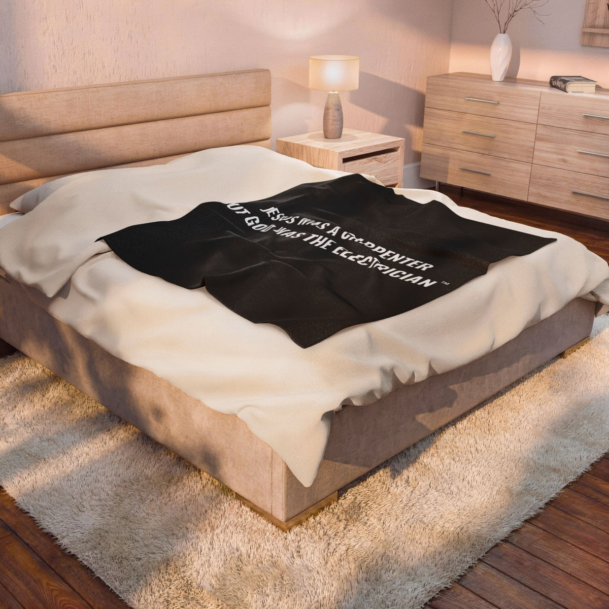 Carpenter & Electrician Plush Blanket