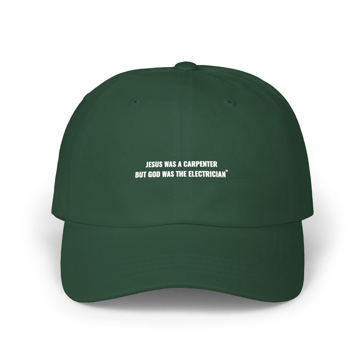 Carpenter & Electrician Dad Cap — Slogan