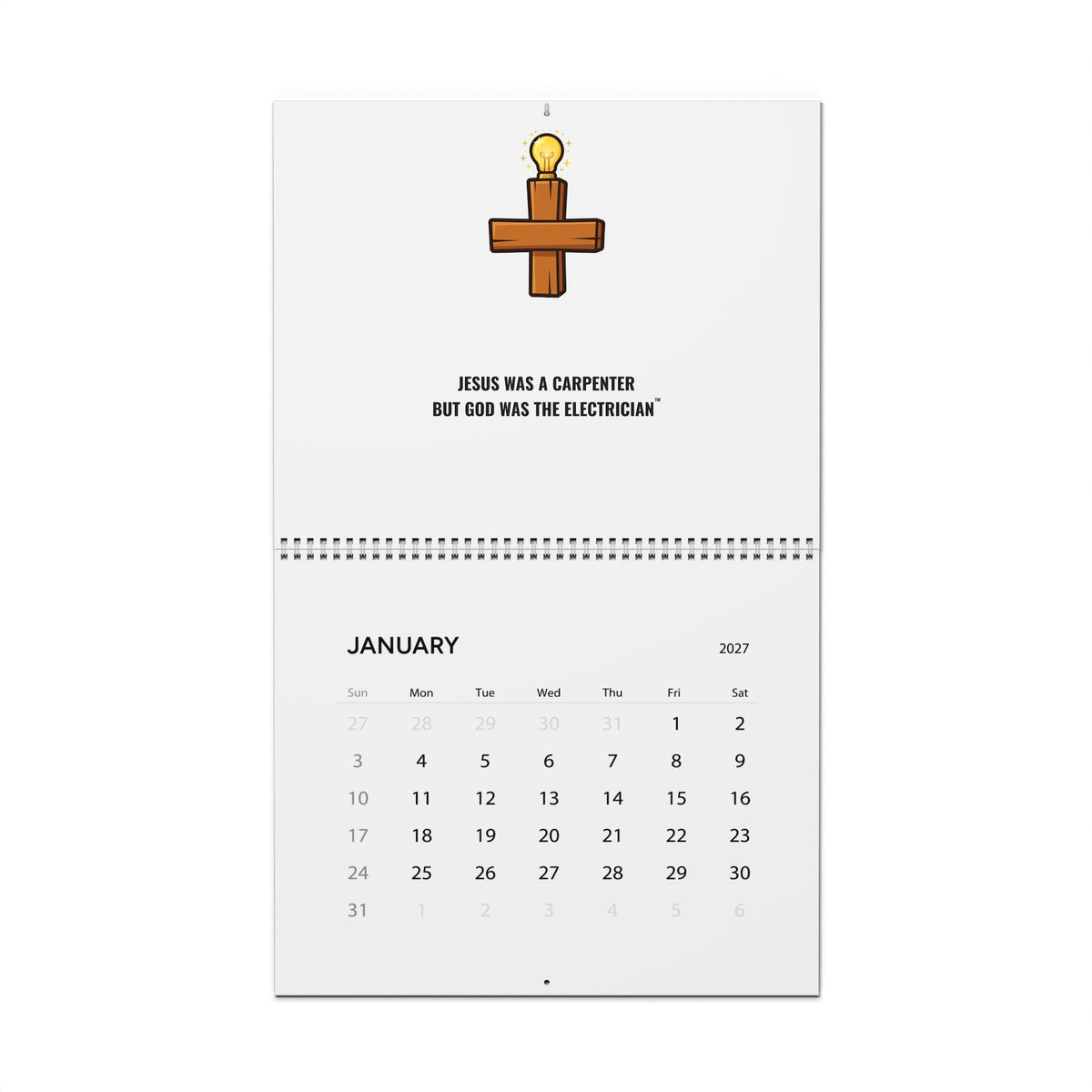 Carpenter & Electrician 2027 Wall Calendar