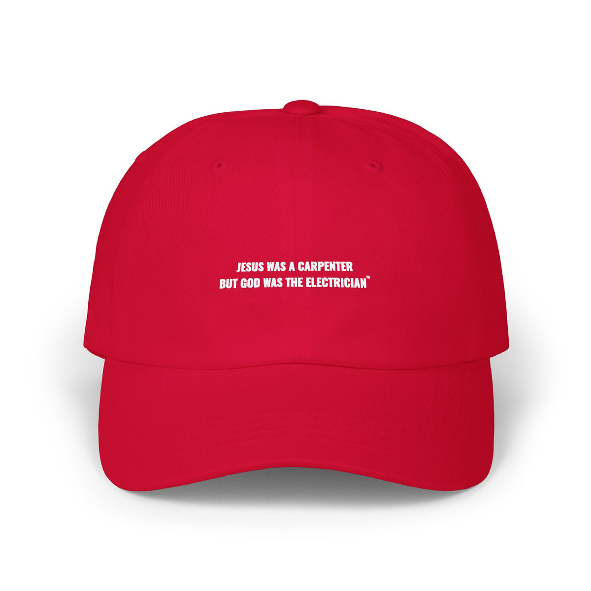 Carpenter & Electrician Dad Cap — Slogan