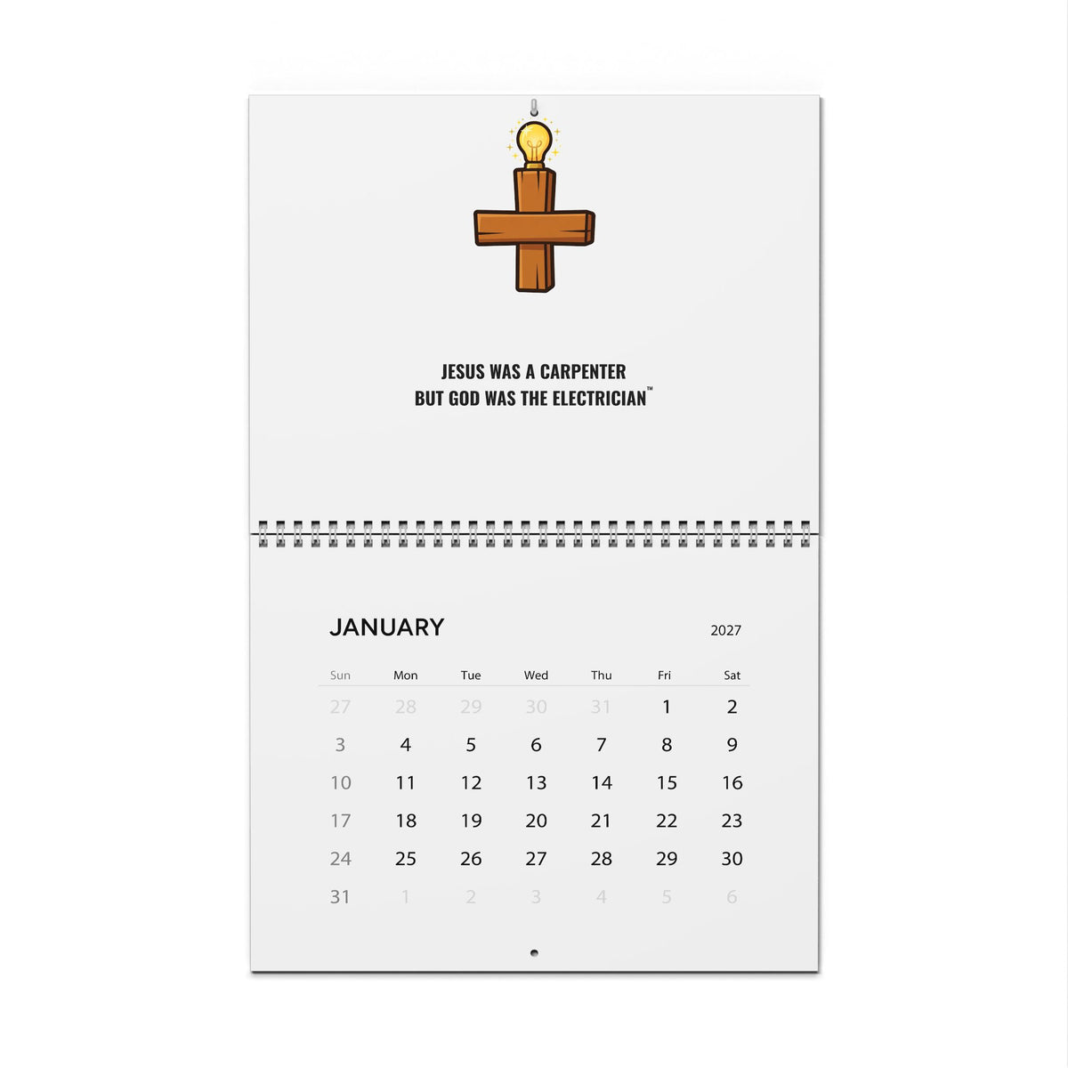 Carpenter & Electrician 2027 Wall Calendar