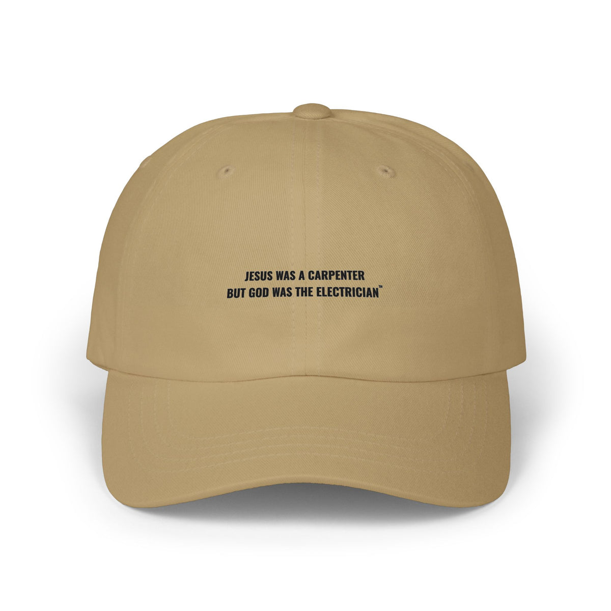 Carpenter & Electrician Dad Cap — Slogan
