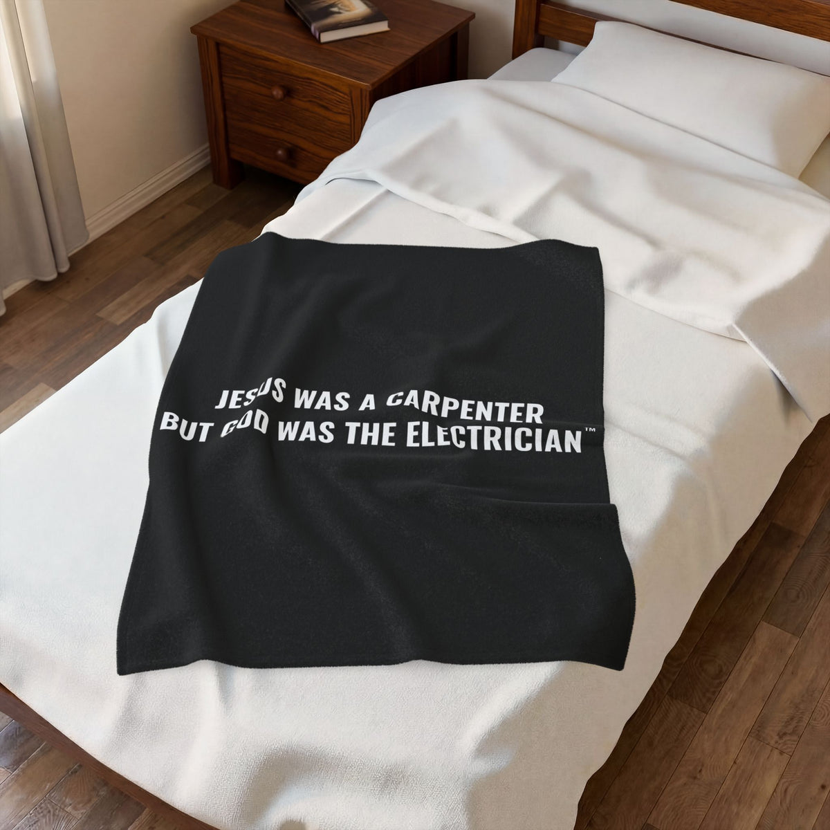 Carpenter & Electrician Plush Blanket