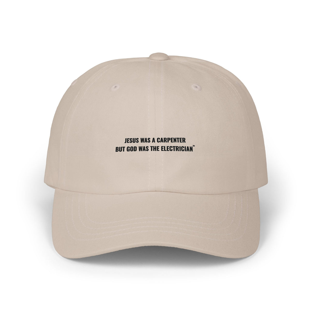 Carpenter & Electrician Dad Cap — Slogan