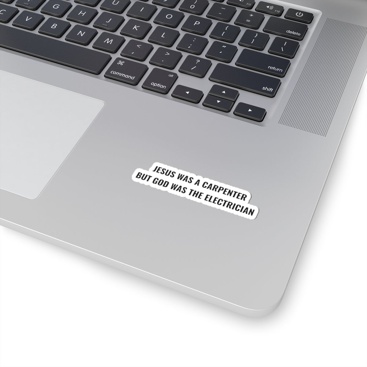Carpenter & Electrician Slogan Sticker