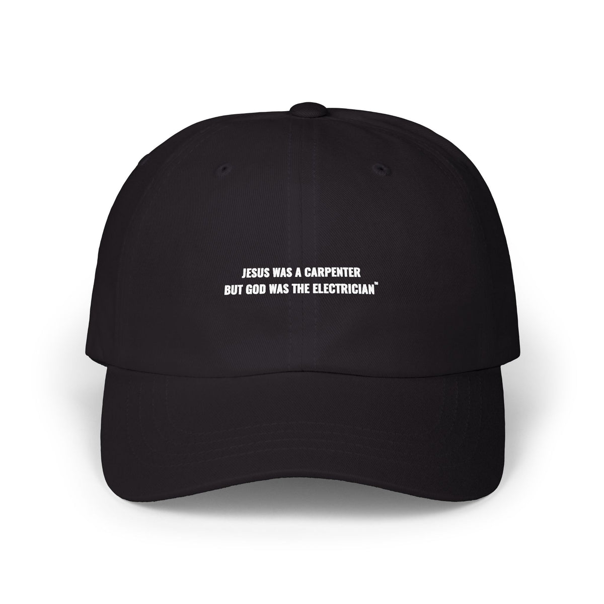 Carpenter & Electrician Dad Cap — Slogan