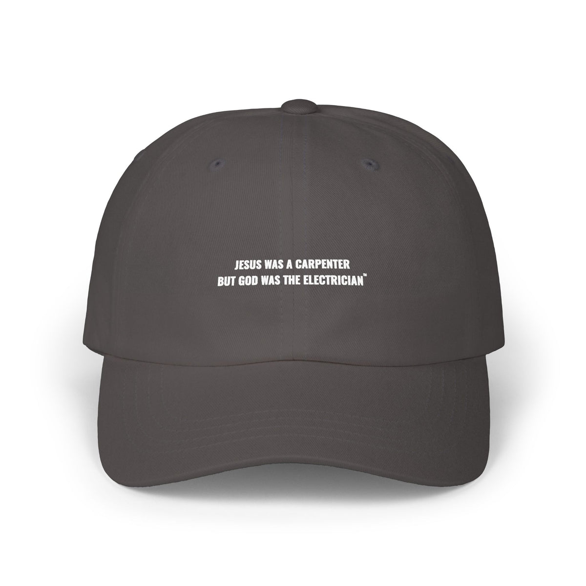 Carpenter & Electrician Dad Cap — Slogan
